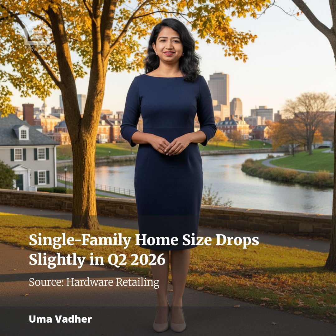 Single-Family Home Size Drops Slightly in Q2 2026